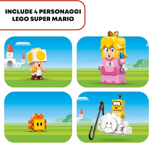 LEGO Super Mario Adventures with Interactive LEGO Peach, Princess Toy Playset for Kids, Yellow Toad Figure, Nintendo Gift for 6 Plus Year Old Girls, Boys and Gamers, 71441 - 6