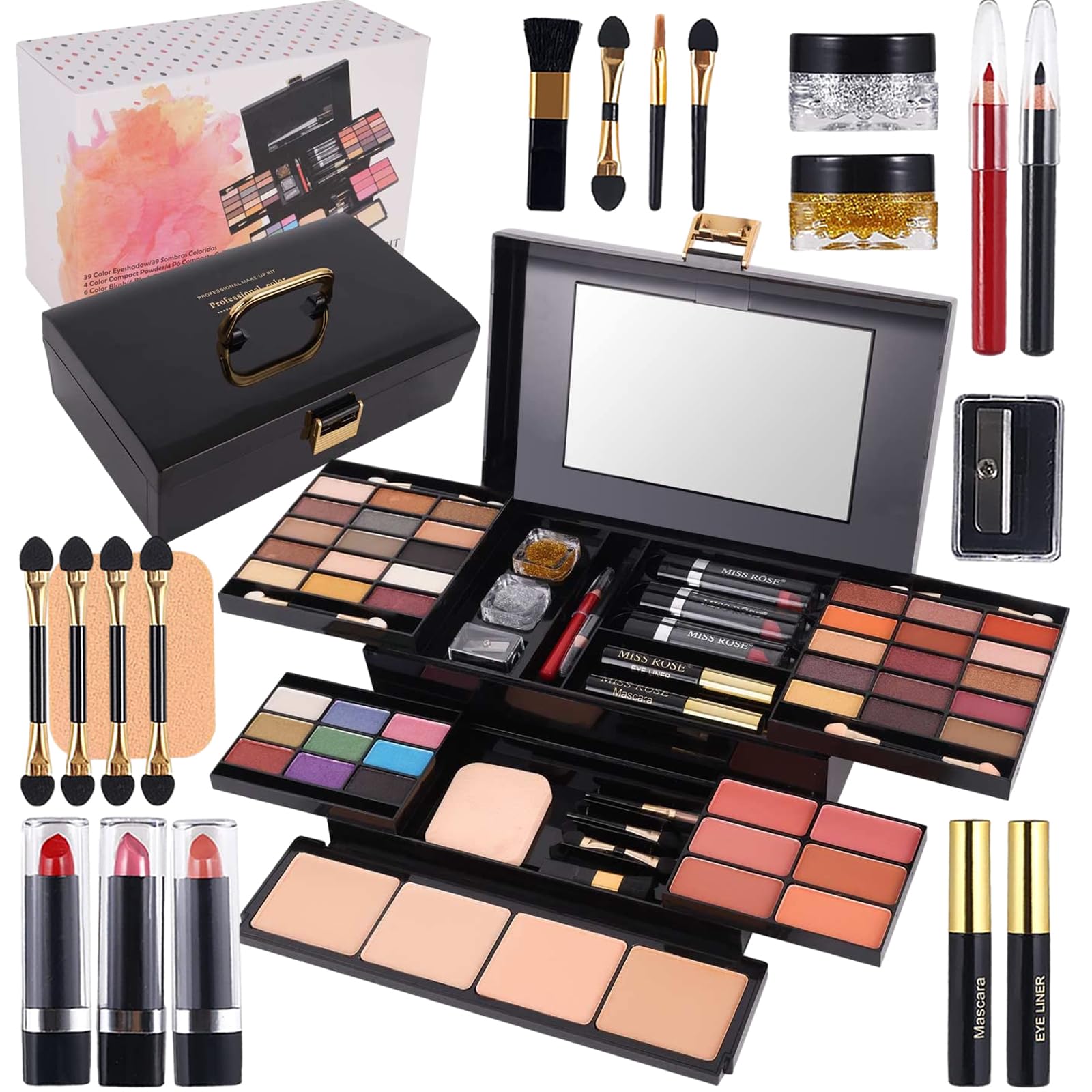 Amazon.com : coliusa 58 Color Professional Makeup pallet, Makeup