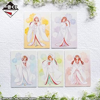 五等分の花嫁　一番くじ　幸せの結び　二乃　三玖　五月　フィギュア　イラストボード 一番くじ 映画 五等分の花嫁 ～幸せの結び～
