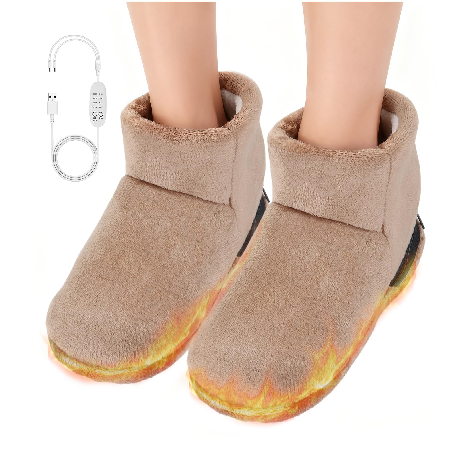 Amazon.co.jp: フットウォーマー USB足温器 Fohil 電気スリッパ 歩ける