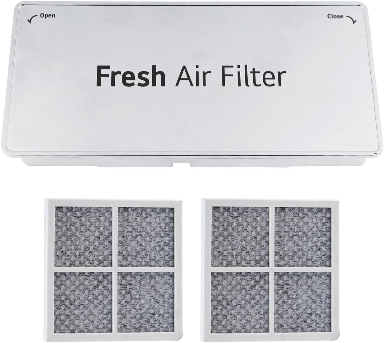 ADQ75493301 Refrigerator Air Filter Cover Compatible with LG Refrigerator Replacement LRMDC2306D, LRFVC2406S, LRMVS3006S, LRMDS3006S, LRMVC2306S(Comes With Two Pieces of Filter Cotton)