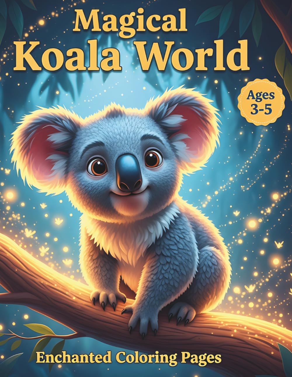 Magical Koala World: Coloring Book for Kids Ages 3-5: Enchanted and Cute Australian Animal Coloring Pages for Toddlers & Preschoolers