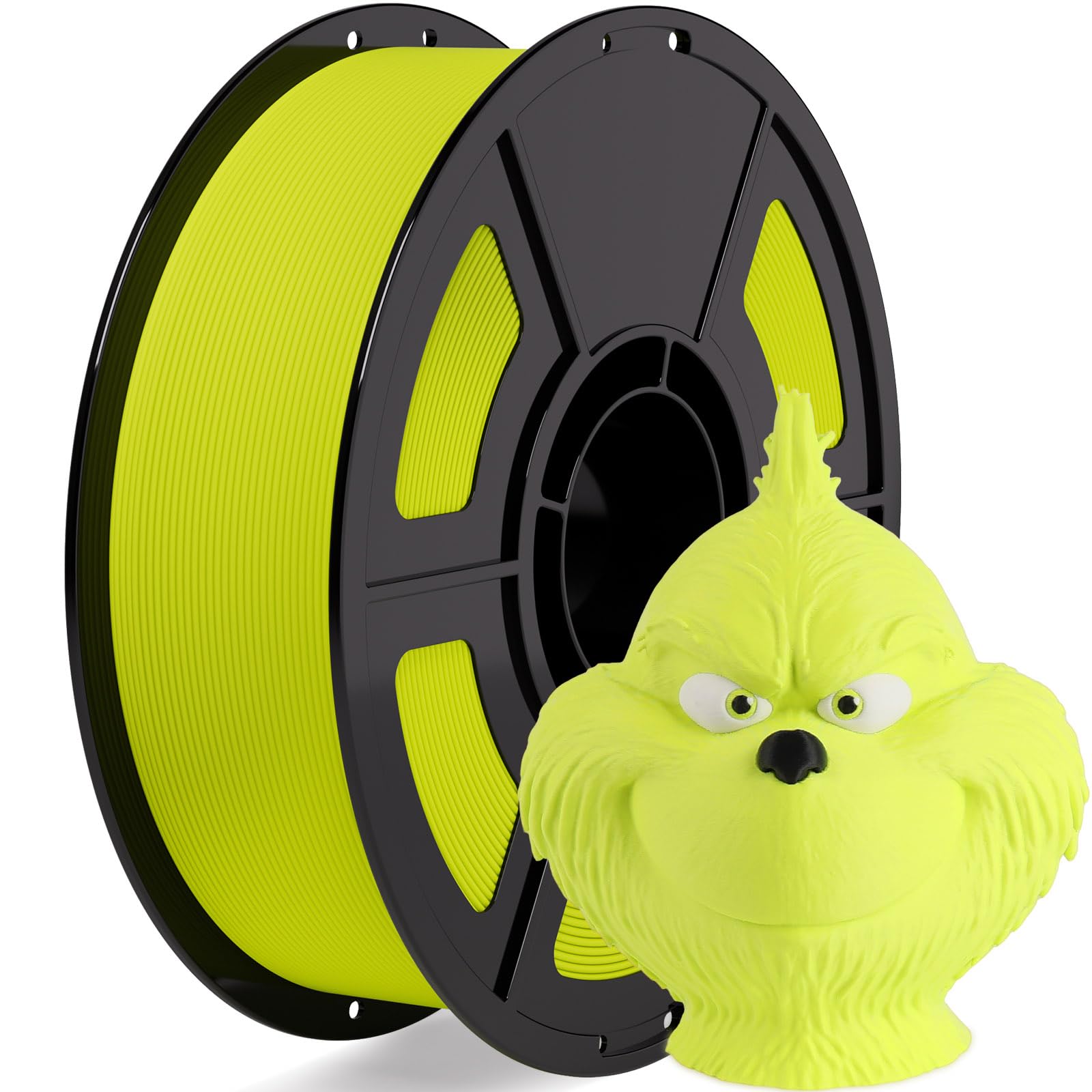 Matte PLA Filament 1.75mm Apple Green PLA 3D Printer Filament 1kg (2.2lbs) for Bambu Lab 3D Printers,AMS,AMSLite,Dimensional Accuracy +/- 0.02mm