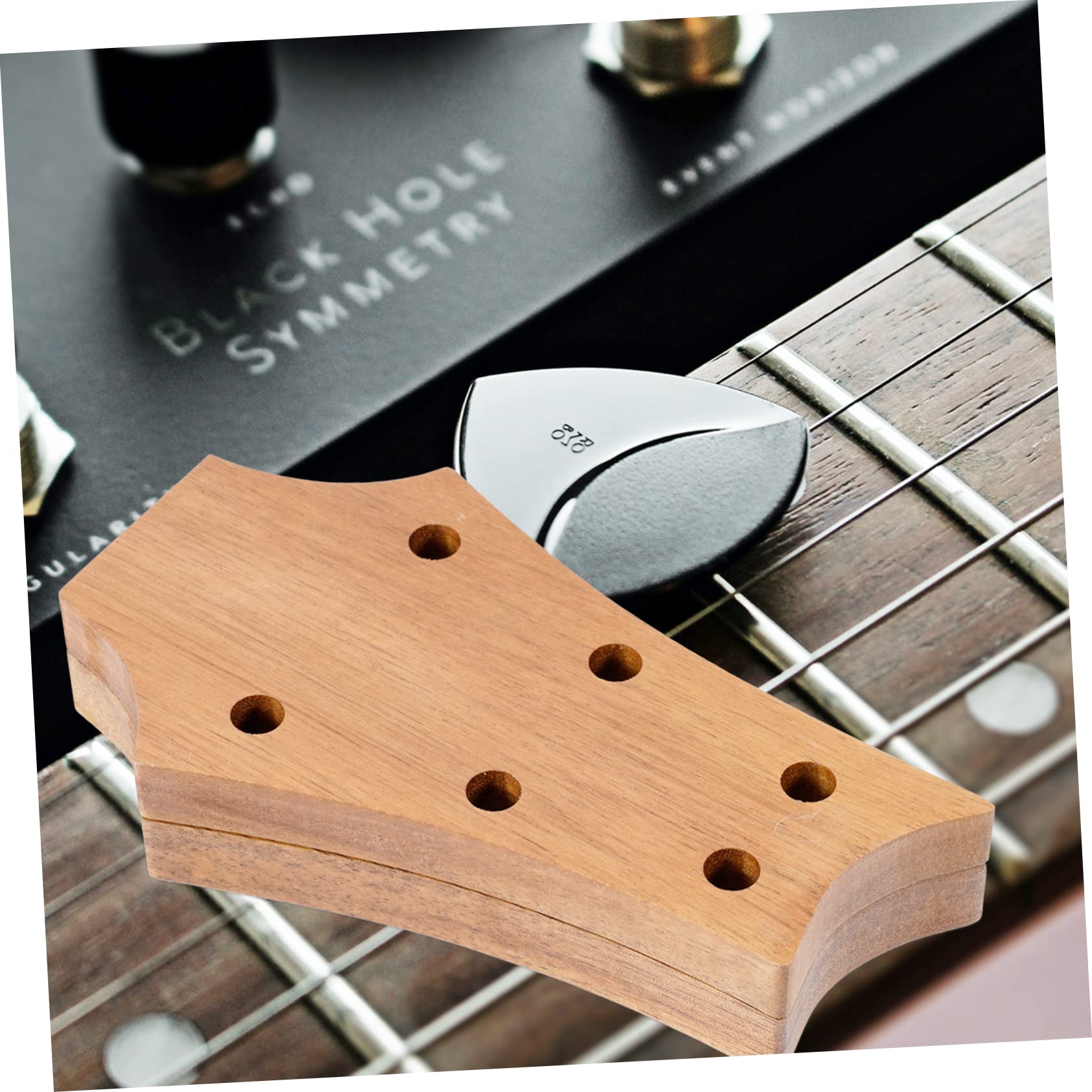 Supvox 2 Stücke Box Akustische Gitarre Pick Box Holz Gitarre Pick Fall Für Lagerung Miniatur Plektrum Organizer