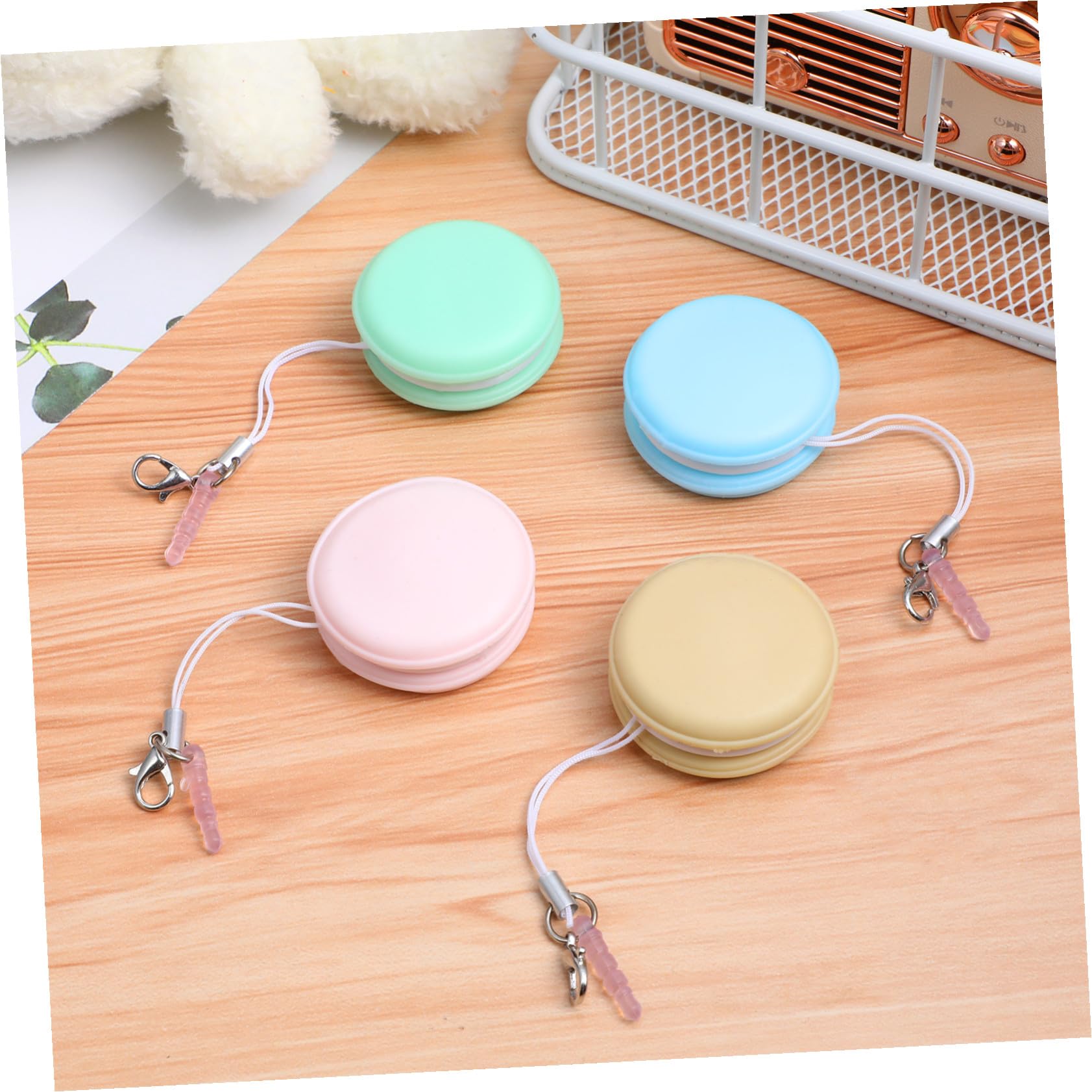 Macaron de Nettoyage D'écran de Téléphone 4 Pièces Silicone PP