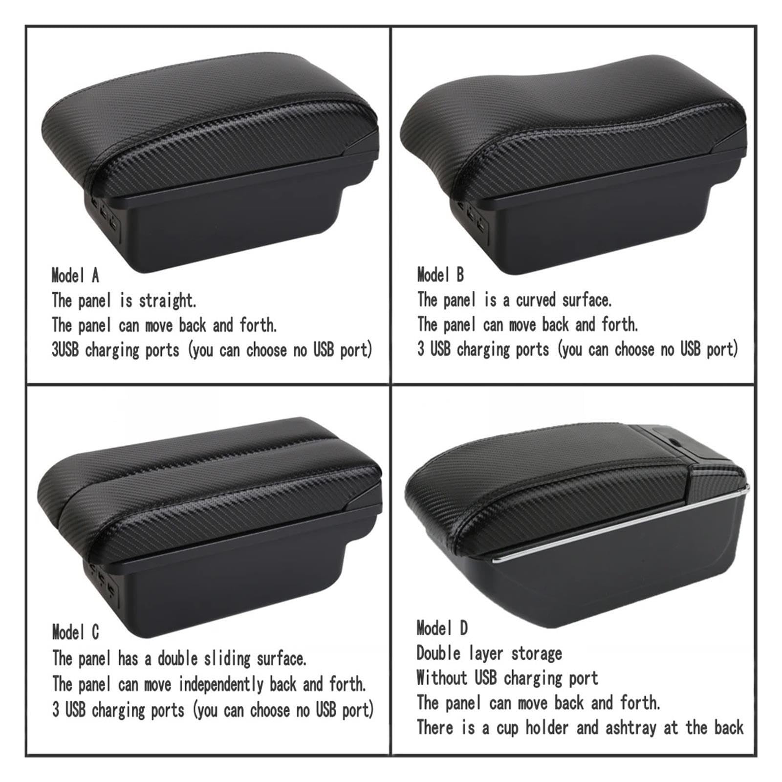 Para POLO Mk5 6R Para venti 9N 3 Caja Reposabrazos Consola Central Coche