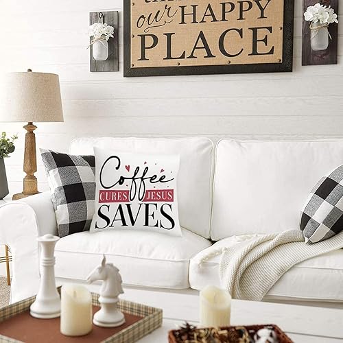 Miniatura 5 de Cojines Decorativos para Sala Christian Saying Made to Worship Psalm 951 Cushion Covers Quotes Christian Scripture Religious Decorative Pillowcase