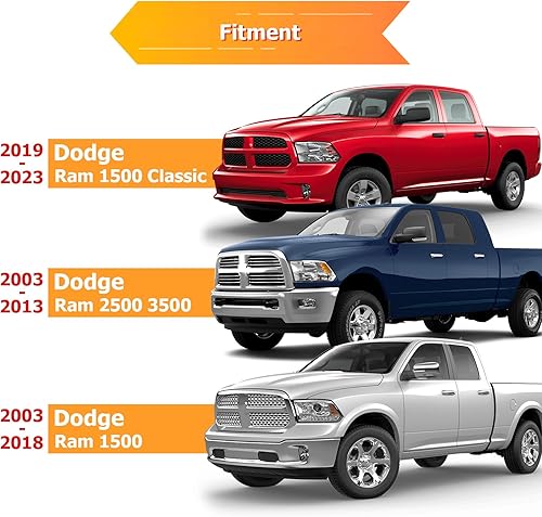 Vista 15 de WeiSen Receptor de enganche de remolque trasero de 2 pulgadas clase 3, compatible con Dodge Ram 1500 1500 5ª generación (DT) con parachoques