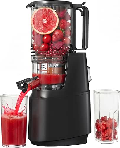 Cold Press Juicer, Juicer Machines with 5.3" Wide Feed Chute,