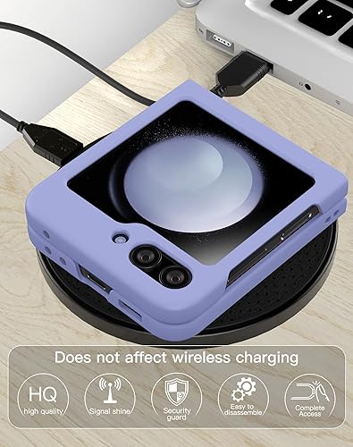 Miniatura 5 de Foluu Funda delgada para Samsung Galaxy Z Flip 5, ultrafina de policarbonato mate con agarre antideslizante, protección completa para Samsung Galaxy