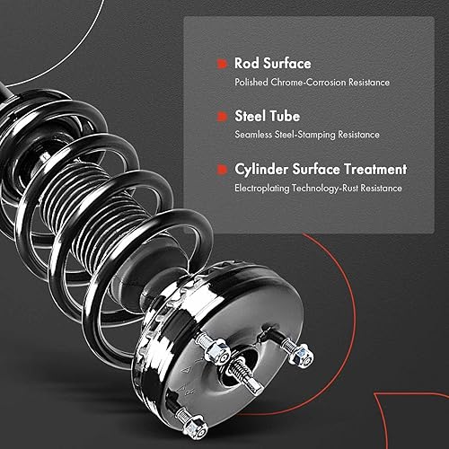 Miniatura 5 de A-Premium Par (2) conjunto completo de amortiguador delantero y resorte helicoidal compatible con Chrysler 300 2011-2021 y Dodge Challenger 2011, V6