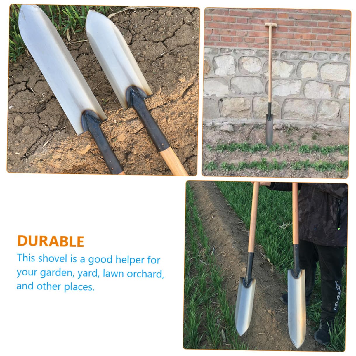 Pala da Giardino per Scavo Profondo in Acciaio Argento