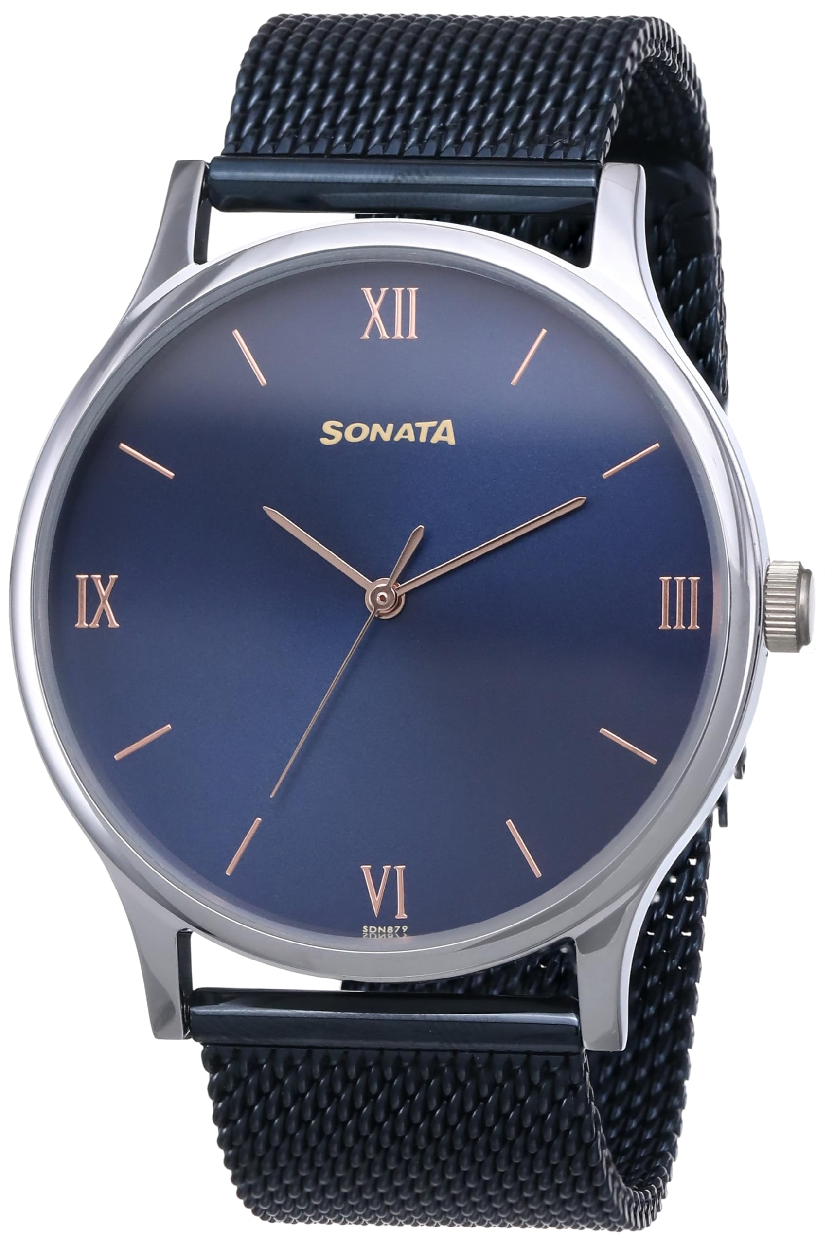 Sonata Blues Quartz Analog Blue Dial Metal Strap Watch for Men-77105KM02 (B0CRHQPGL3) Amazon Price History, Amazon Price Tracker