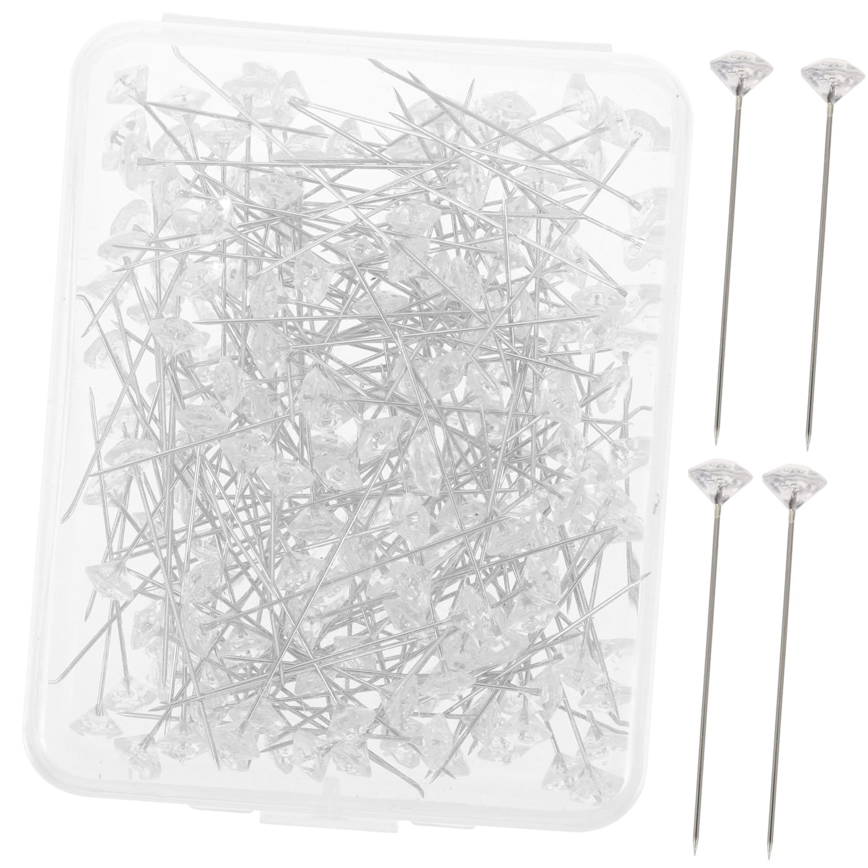 HANABASS 200pcs Jewelry Making Pins Sewing Embroidery Pins Wedding Flower Decor Position Bouquet