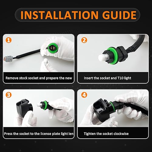 Miniatura 5 de Bestview luz de matrícula para zócalo Nissan