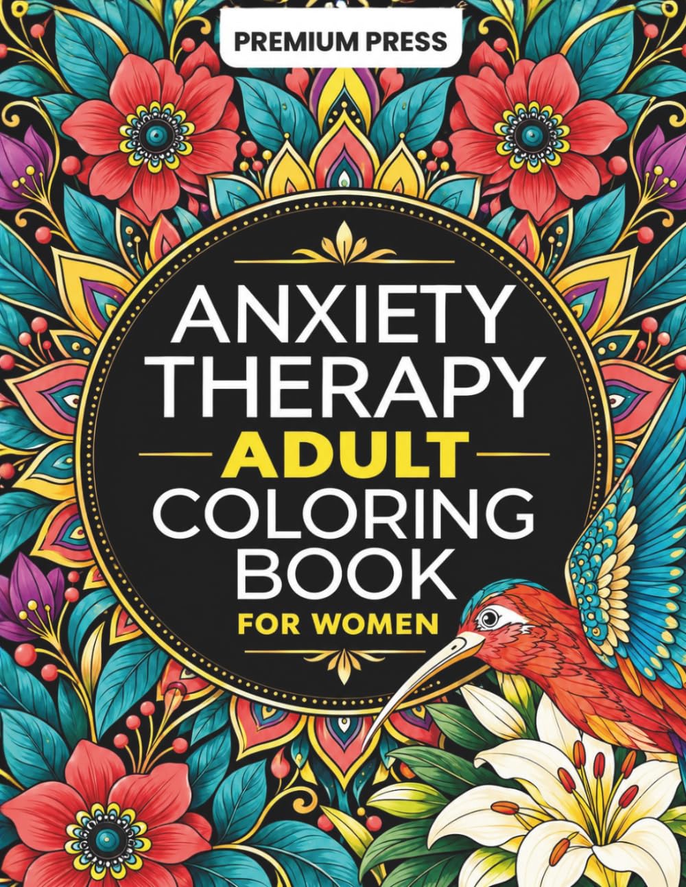 Anxiety Coloring Book for Women - Relax & De-Stress -1