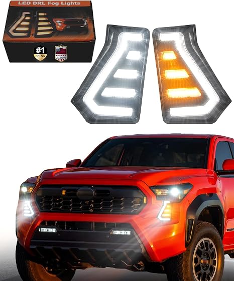 LED Fog Lights DRL for 2024 2025 2026 Toyota Tacoma