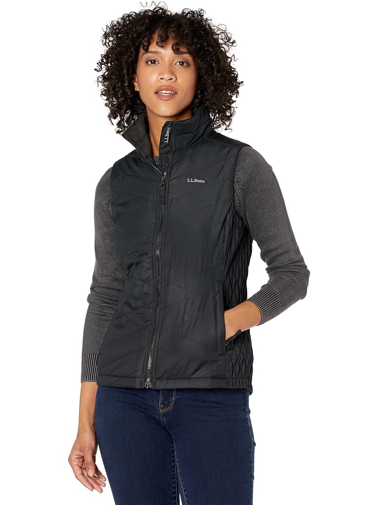 Black L.L.Bean Fleece-Lined Primaloft Vest