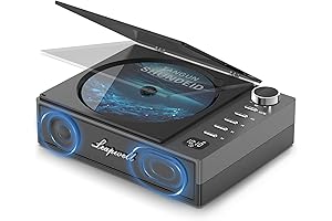 Leapwell Portable CD Player with Speakers Bluetooth Rechargeable