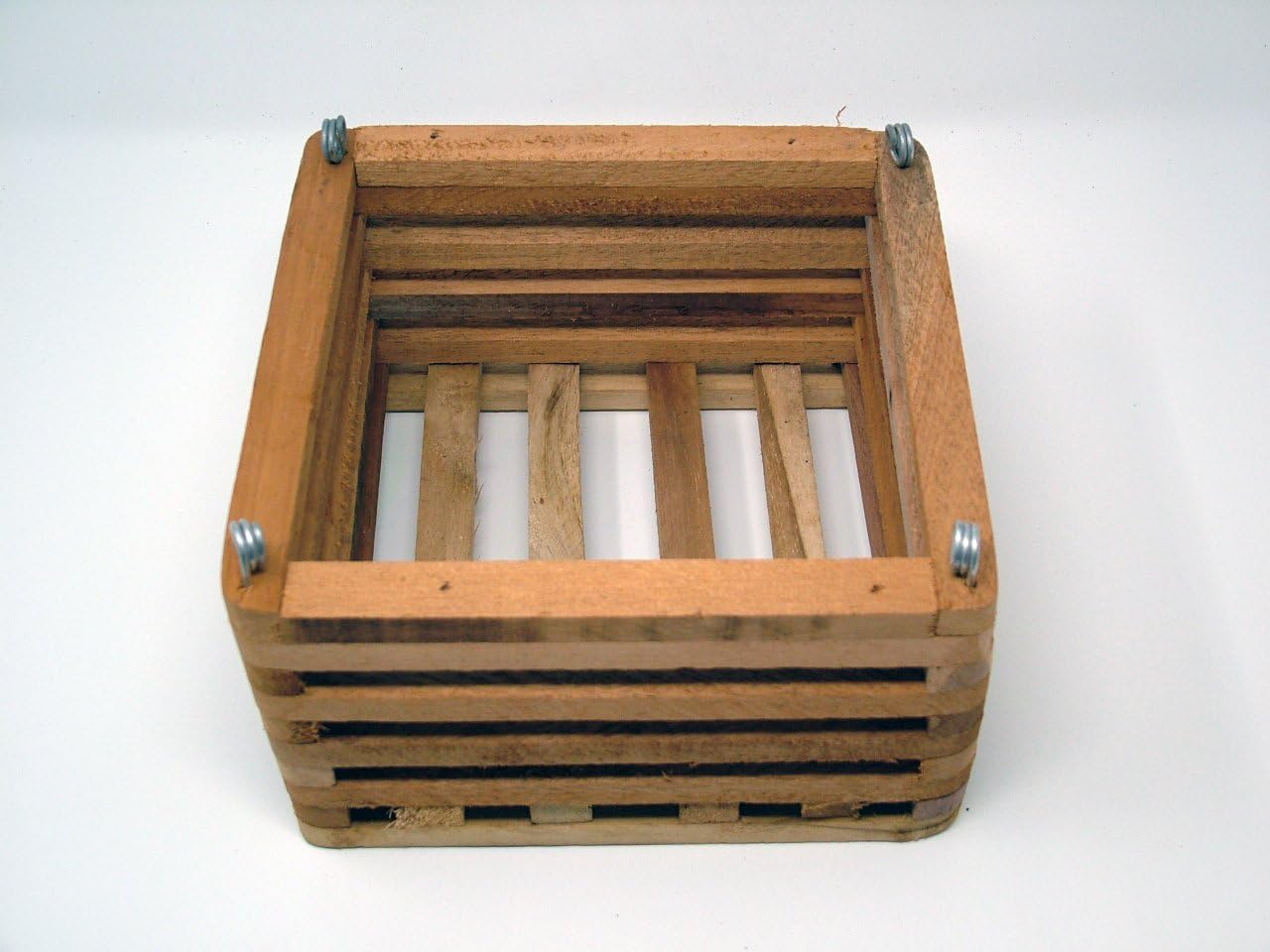 Slat Vanda Orchid Basket. Cedar. 8 Inch with 20 inch hanger.