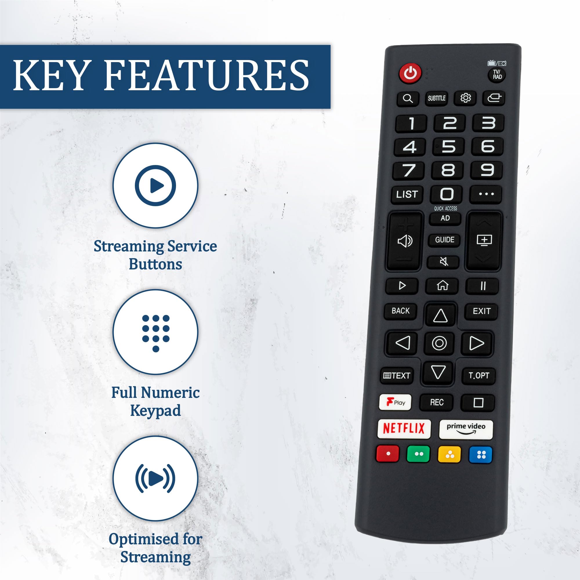 Universal Remote Control for LG Smart TV-Compatible All for LG Smart TVs,LCD, LED, UHD, QLED, 4K HDR,TV Remote for All Models - Image 3