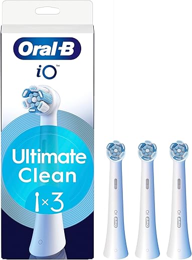 Oral b-Braun – Pack 3 cabezales de recambio para cepillo de dientes eléctrico Oral-B Series iO Ultimate Clean.