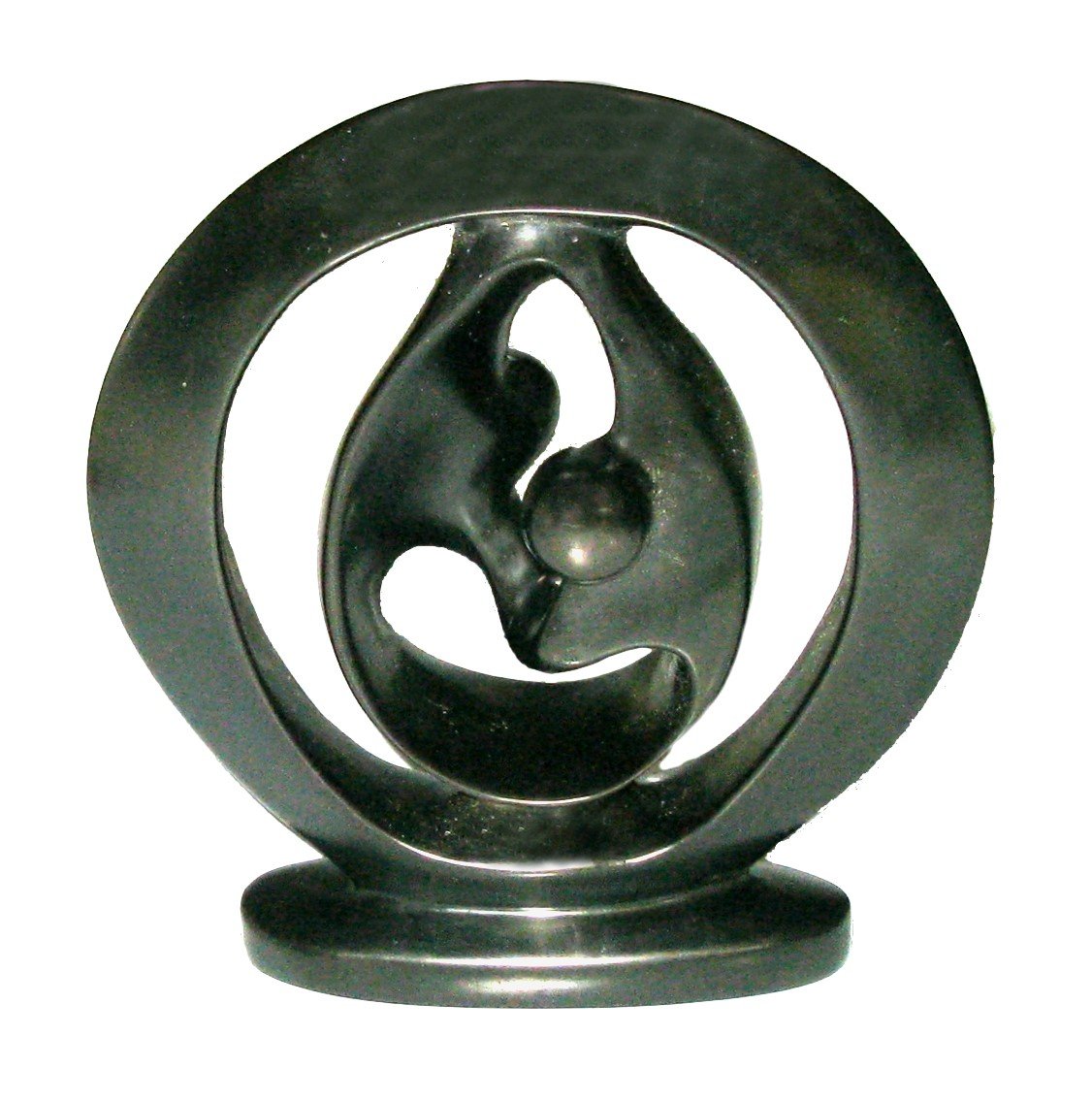 African Stone Sculpture Dancing Lovers Eternal Love Dancers 8 inch / 20 cm African Art