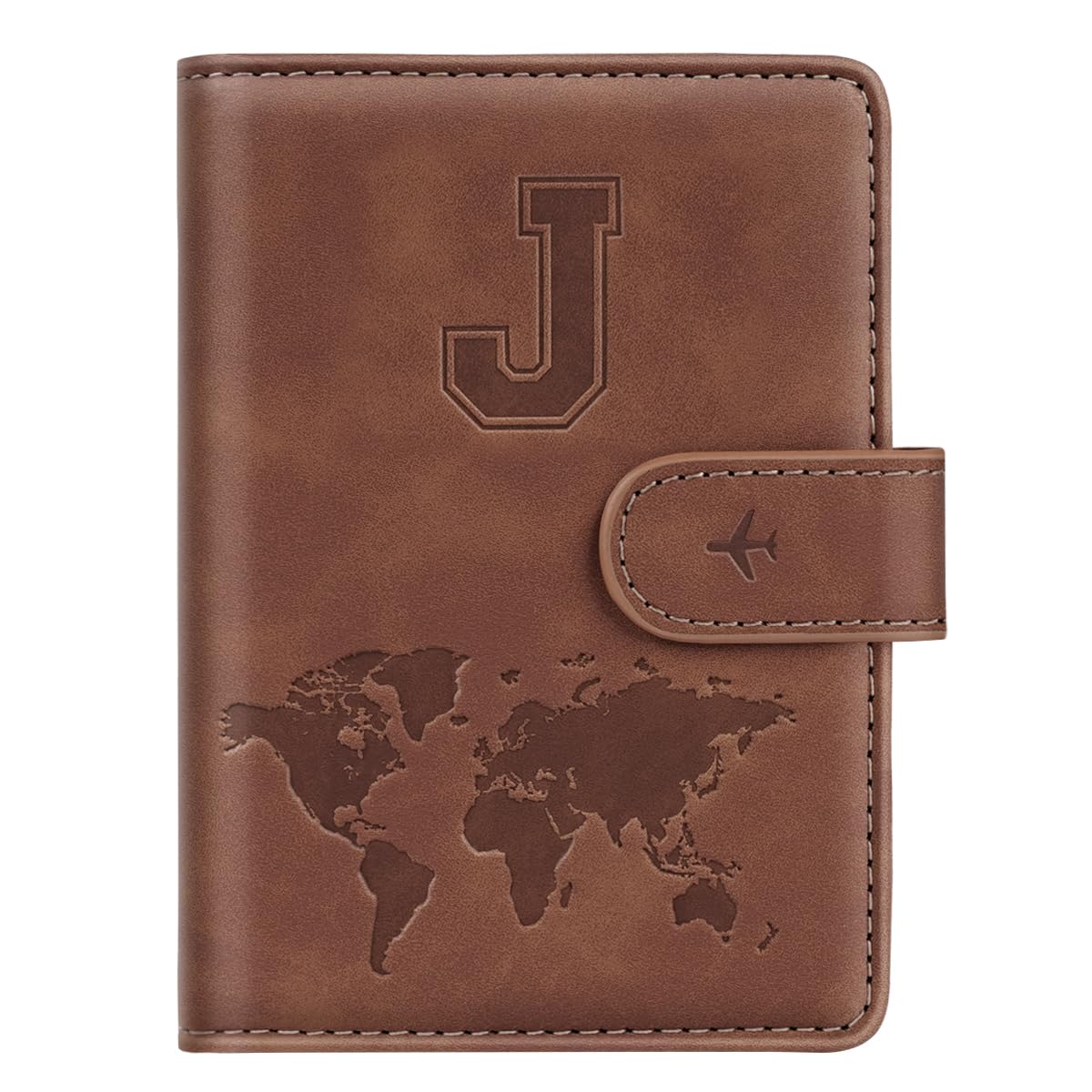 Passport Holder Wallet Cover Personalized Letter A-Z Travel Wallet RFID Blocking Passport Cover Wallet Case for Travel Passport Book Holders for Women