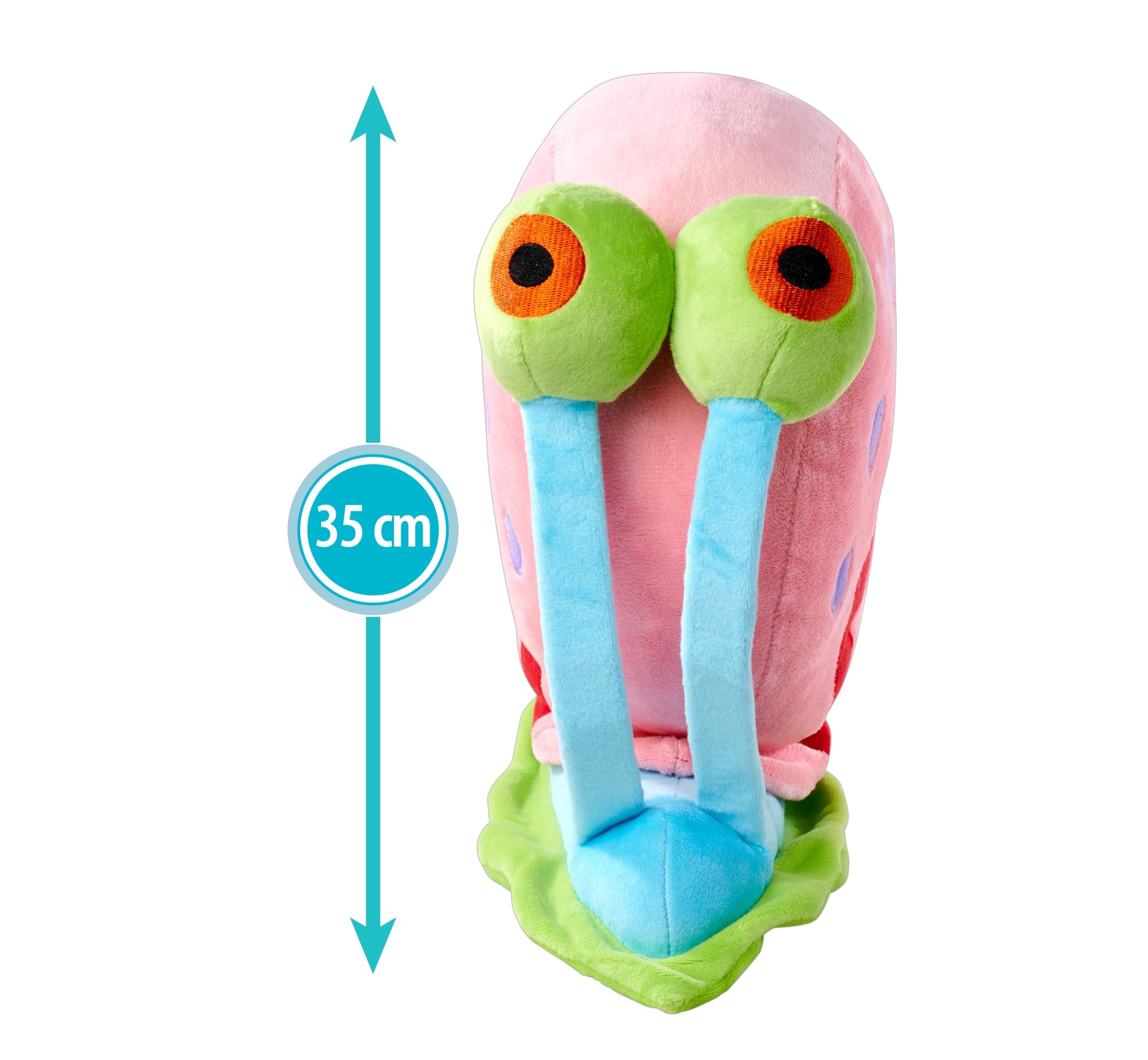 Simba 109491003 SpongeBob Pluszowa figurka ślimak Gacuś;oficjalna licencja; dla zabawy i dekoracji,