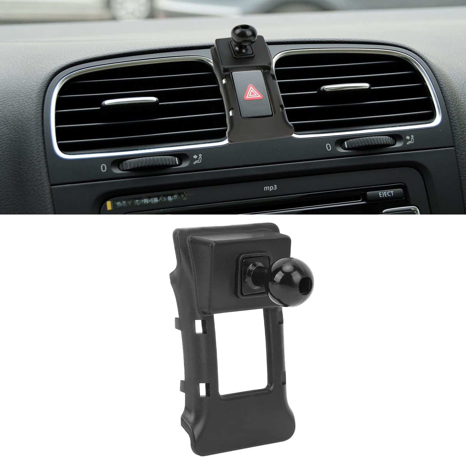 Wakects Supporto Telefonico per Auto, Materiale ABS, Design Stabile,