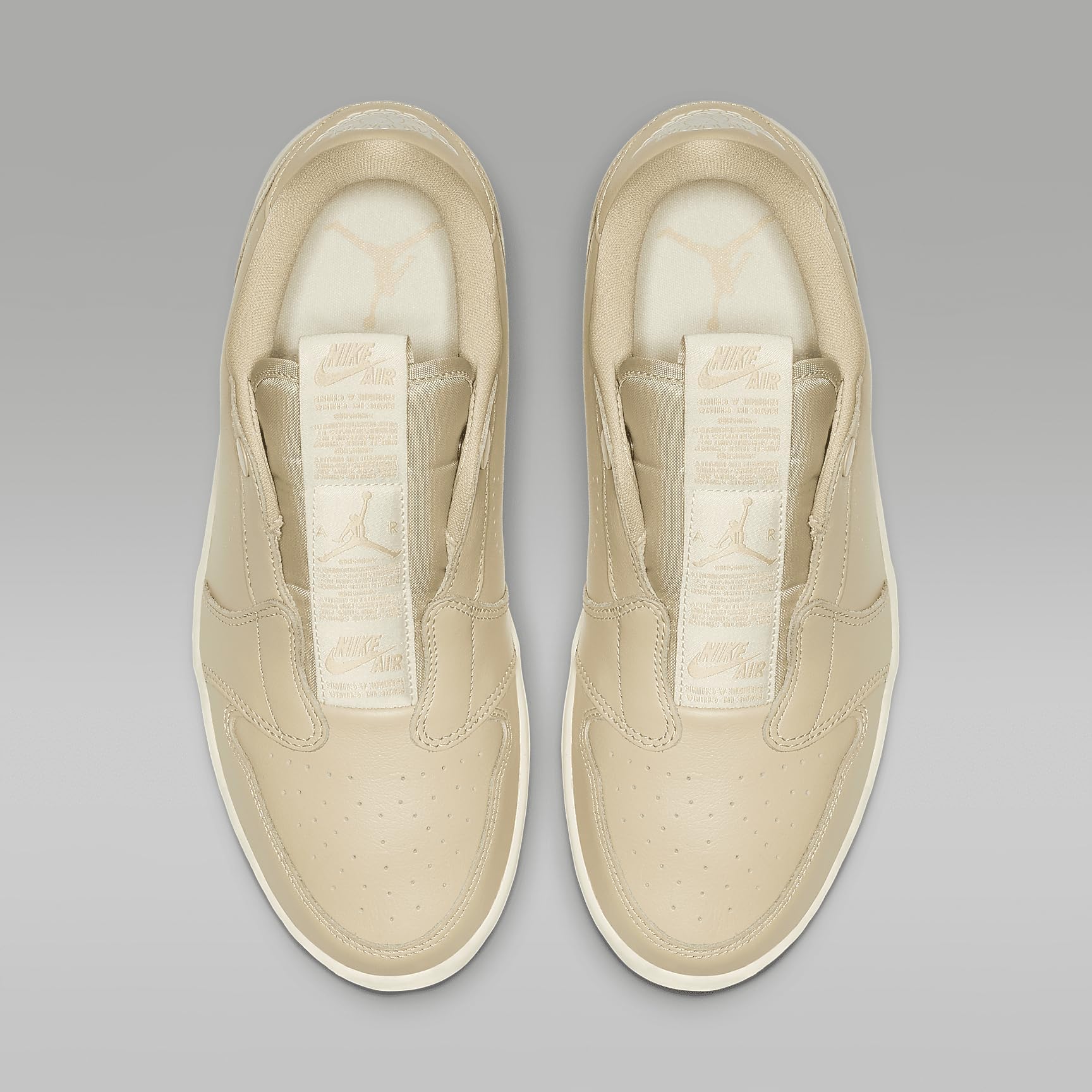 Air Jordan 1 Retro Low Slip Women's Shoes (AV3918-200, Desert Ore/Light Cream) Size 10.5