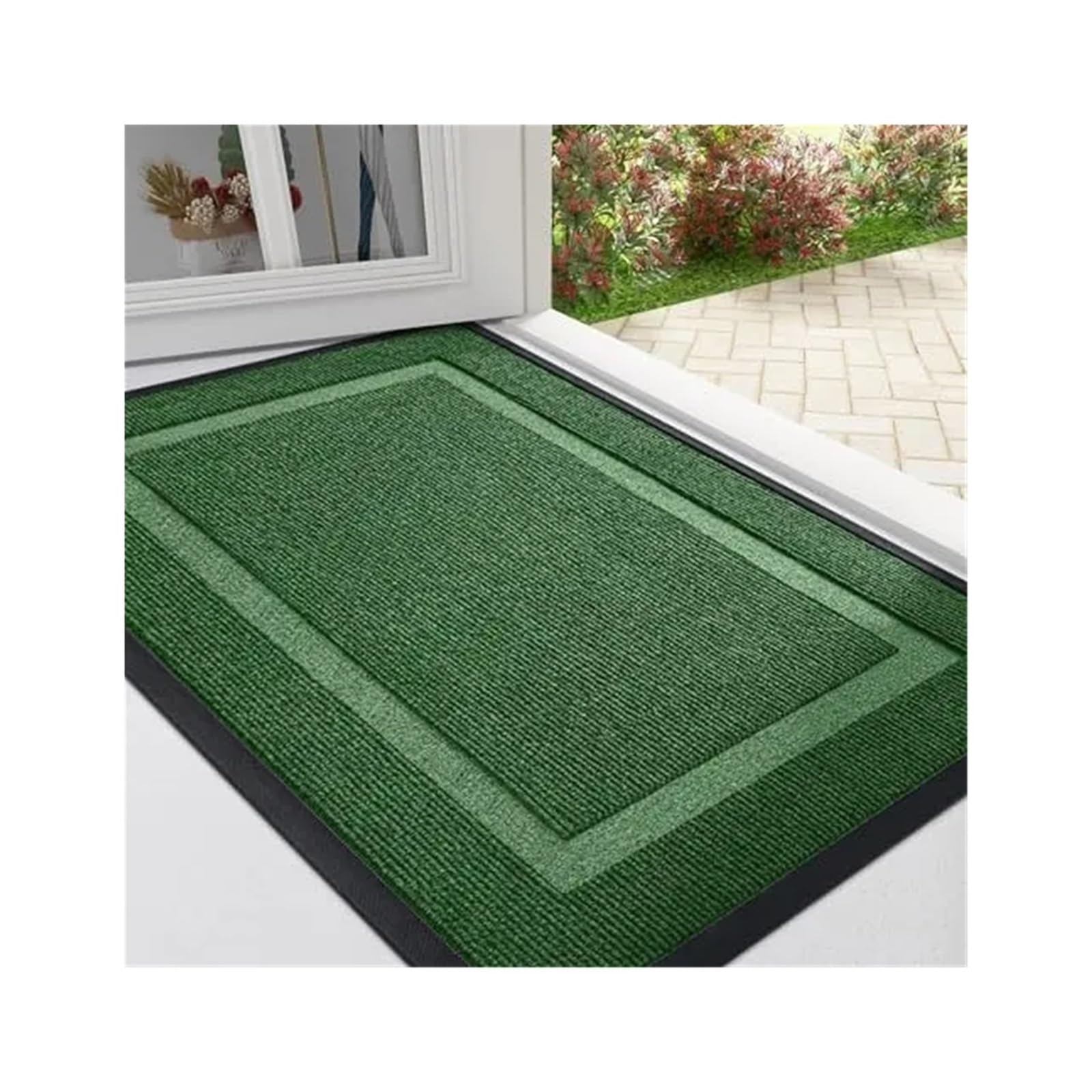 Tapis de porte étanche et résistant à la décoloration paillasson d'entrée à profil bas