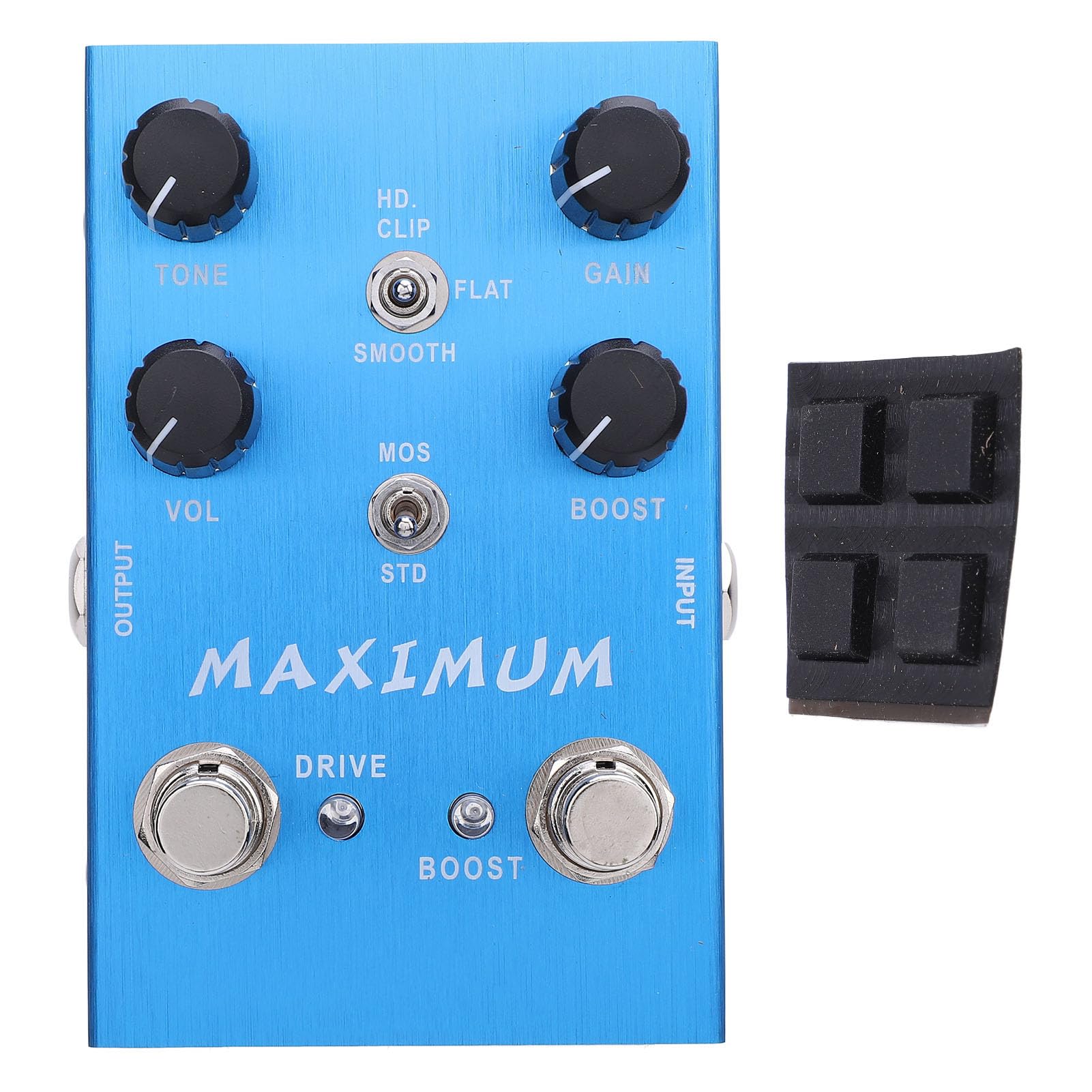 Sxhlseller Pedale Overdrive a Doppio Canale Drive Boost Knob Pedale Effetto per Chitarra Elettrica Basso, Bellissimo Overdrive in Lega con Ampia capacità di Modellare il Tono, per Esibizioni o