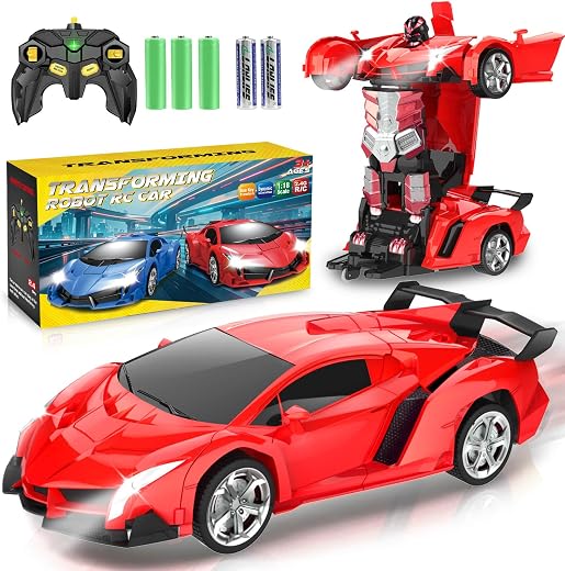 Chridark Remote Control Car Toys - Transforming RC Cars for Kids, Transform Toys Car Robot, Gift Kids Toys for 3 4 5 6 7 8...