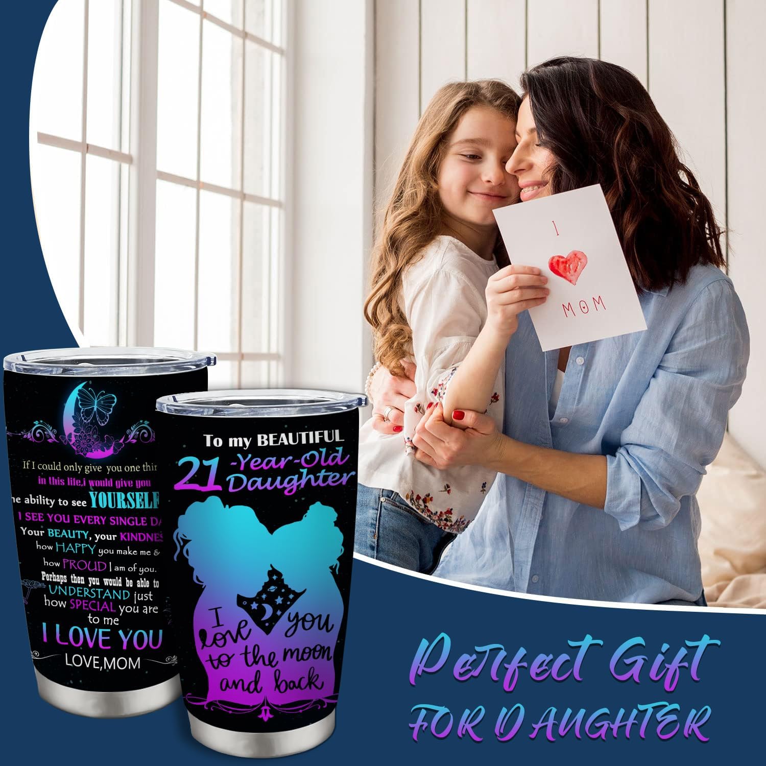 21st Birthday Gifts for Women, 21st Birthday Gifts for Her, 20OZ Tumbler Cups - Image 4