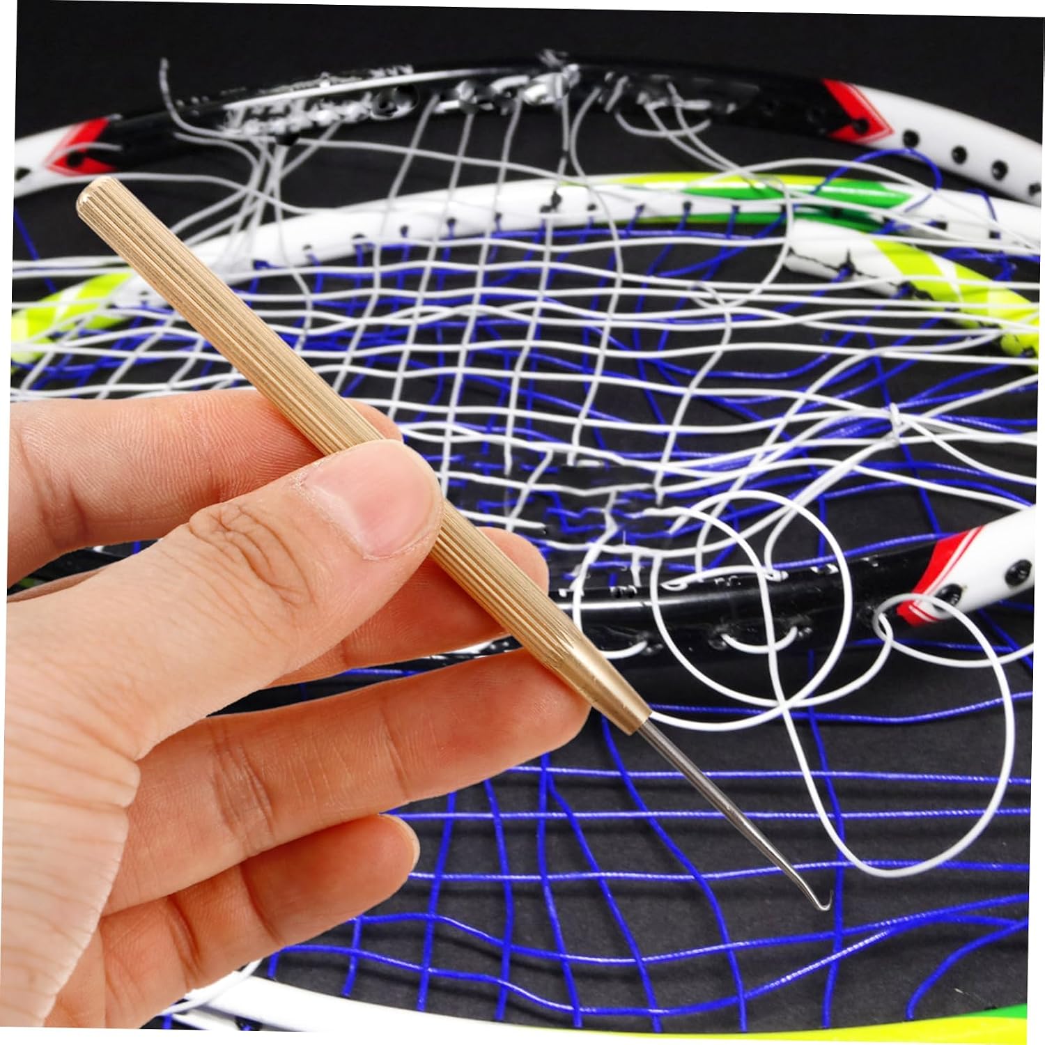 balacoo Badminton Threading Hook for Tennis Racquet Color Craft Tool Tennis Racket Threading Tool Racket Tool