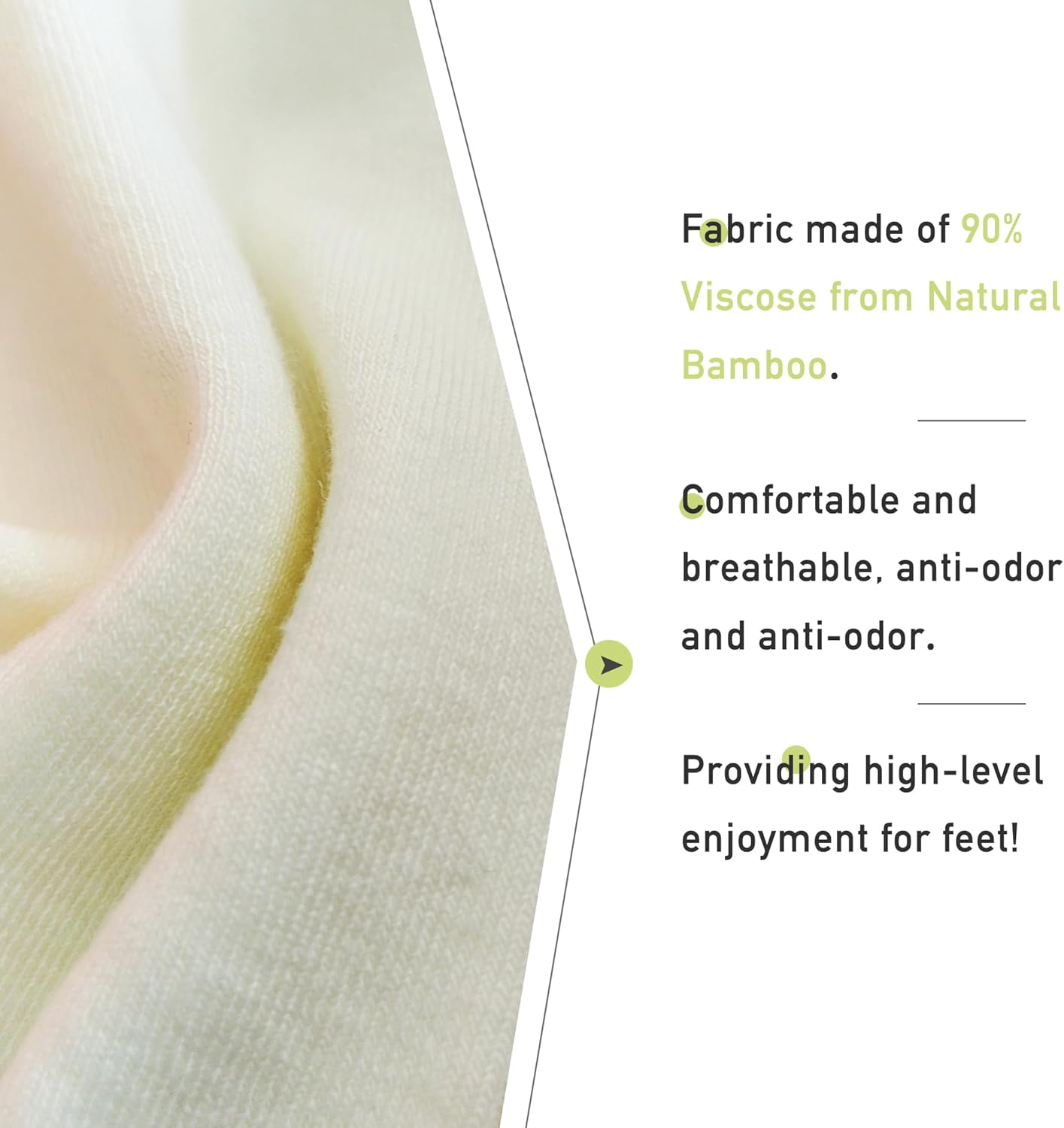 Women's Soft Thin Viscose Bamboo Crew Socks, Fit Stretchy Casual, Business, Dress Calf Sock 5 Pairs - Image 5