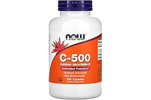 Vitamin C-500 Calcium Ascorbate by NOW Foods: Enhanced Antioxidant Protection
