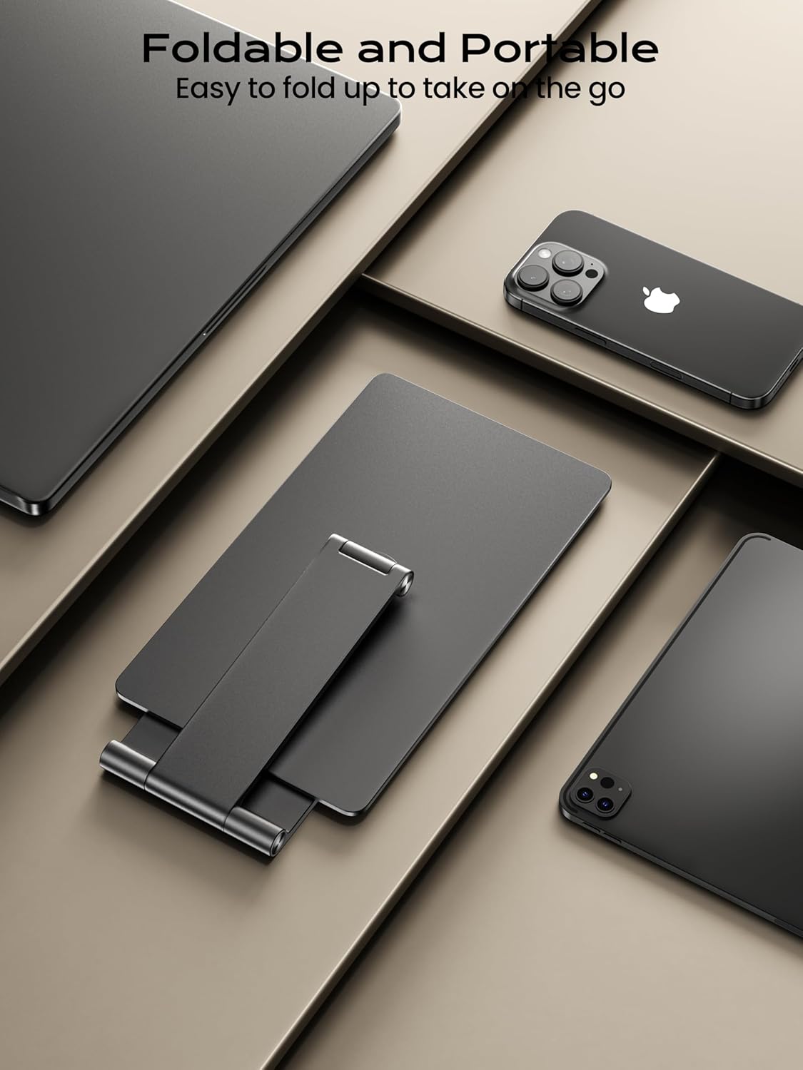 LULULOOK Magnetic Stand for Remarkable Paper Pro 11.8" (2024), 360° Adjustable Foldable Aluminium Alloy Paper Pro Stand, Powerful Magnetism with Anti-Slip Pad Base - Image 6