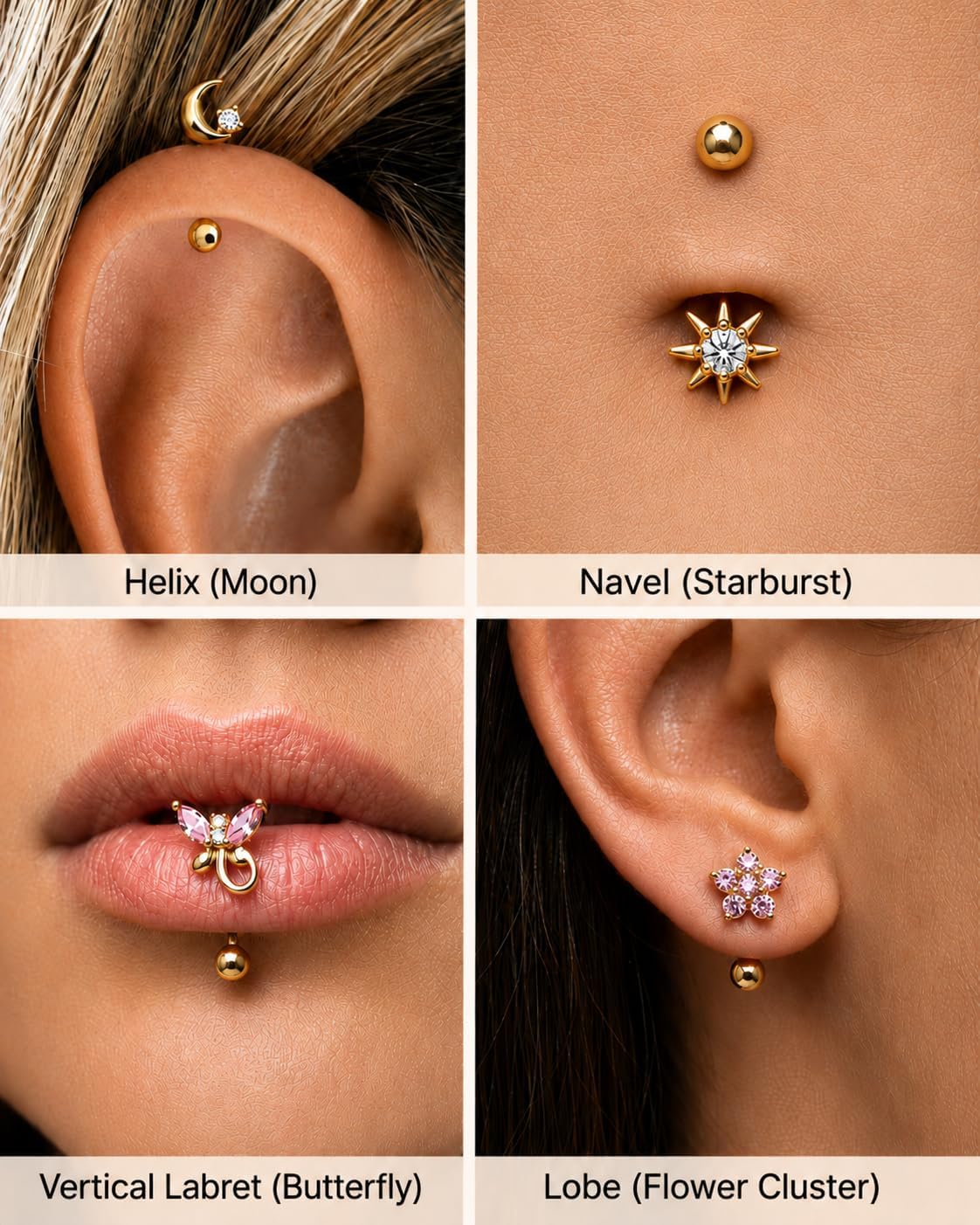 YACHY 11PCS/9PCS 16G Eyebrow Piercing Jewelry for Women Men, Eyebrow Rings Rook Earrings Rook Piercing Jewelry Belly Lip Ring Curved Barbells Eyebrow Piercing Cartilage Daith Helix Tragus Body Piercings