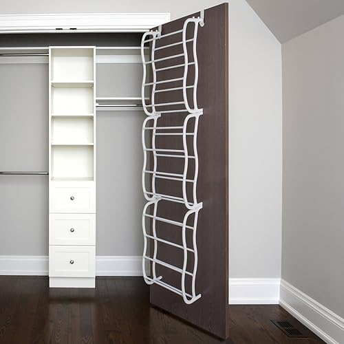 Miniatura 2 de OxGord - Soporte organizador de almacenamiento de zapatos, hasta 36 pares, para colgar o montar en la pared.