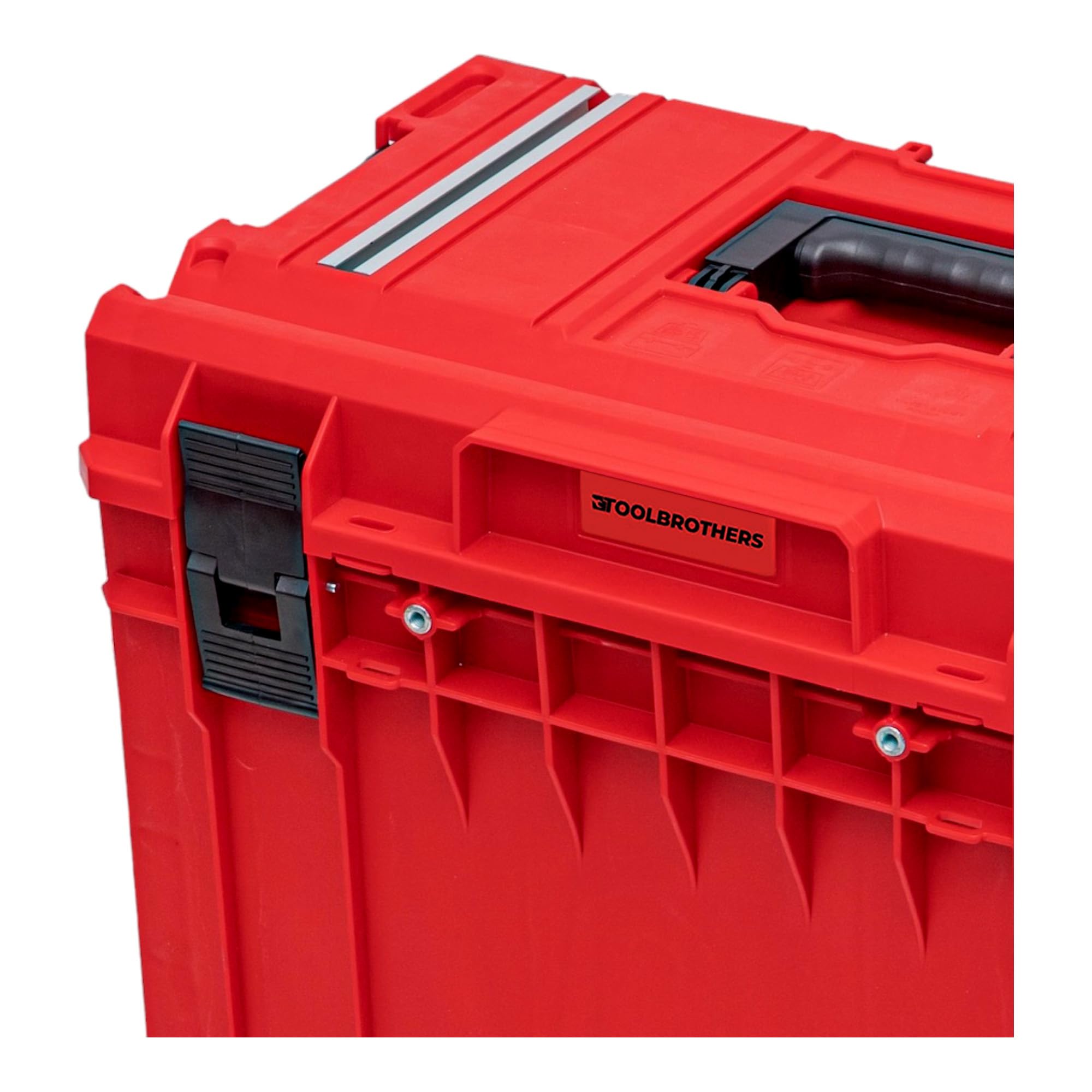 Toolbrothers RHINO ONE 450 2.0 Technik RED ULTRA HD Custom walizka narzędziowa organizer modułowy 585 x 385 x 420 mm 52 l można układać w stos IP66