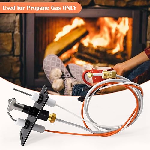 Miniatura 6 de Hiorucet 4021-423 4021-026 Conjunto piloto PSE Gas propano (LP) para piezas de chimeneas Quadrafire, Heat N Glo y calefactoras, no funciona con