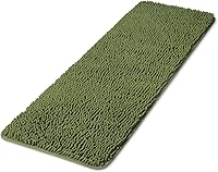 Vista 139 de Yeaban Juego de alfombras de baño verde manzana 2 piezas (20" x 32" y 17" x 24"), tapetes de baño de felpilla gruesa Alfombras de baño absorbentes