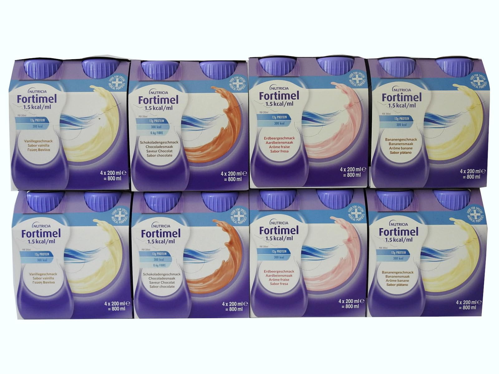 Klosterfrau Nutricia Fortimel Energie Mischkarton, 8 x 4 x 200 ml