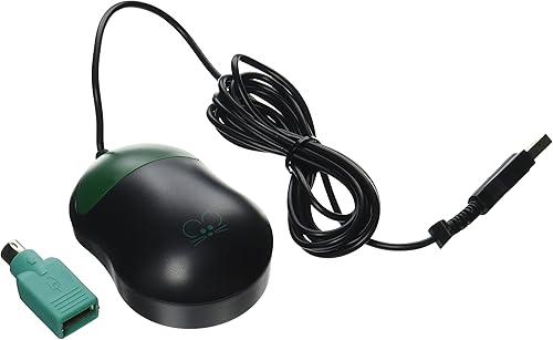 ChesterMouse AbleNet Chester Creek - Ratón de un botón para computadoras, USB óptico (CCT)