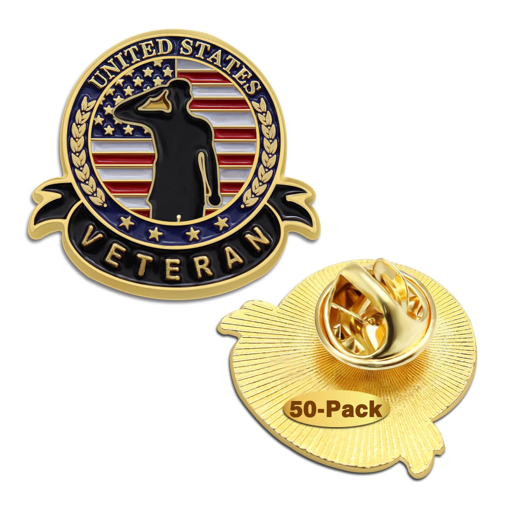 50/100 Pcs US Veteran Day Pins Patriotic American Flag Pins Memorial Day Military Lapel pin For Man Woman Gifts-image-25