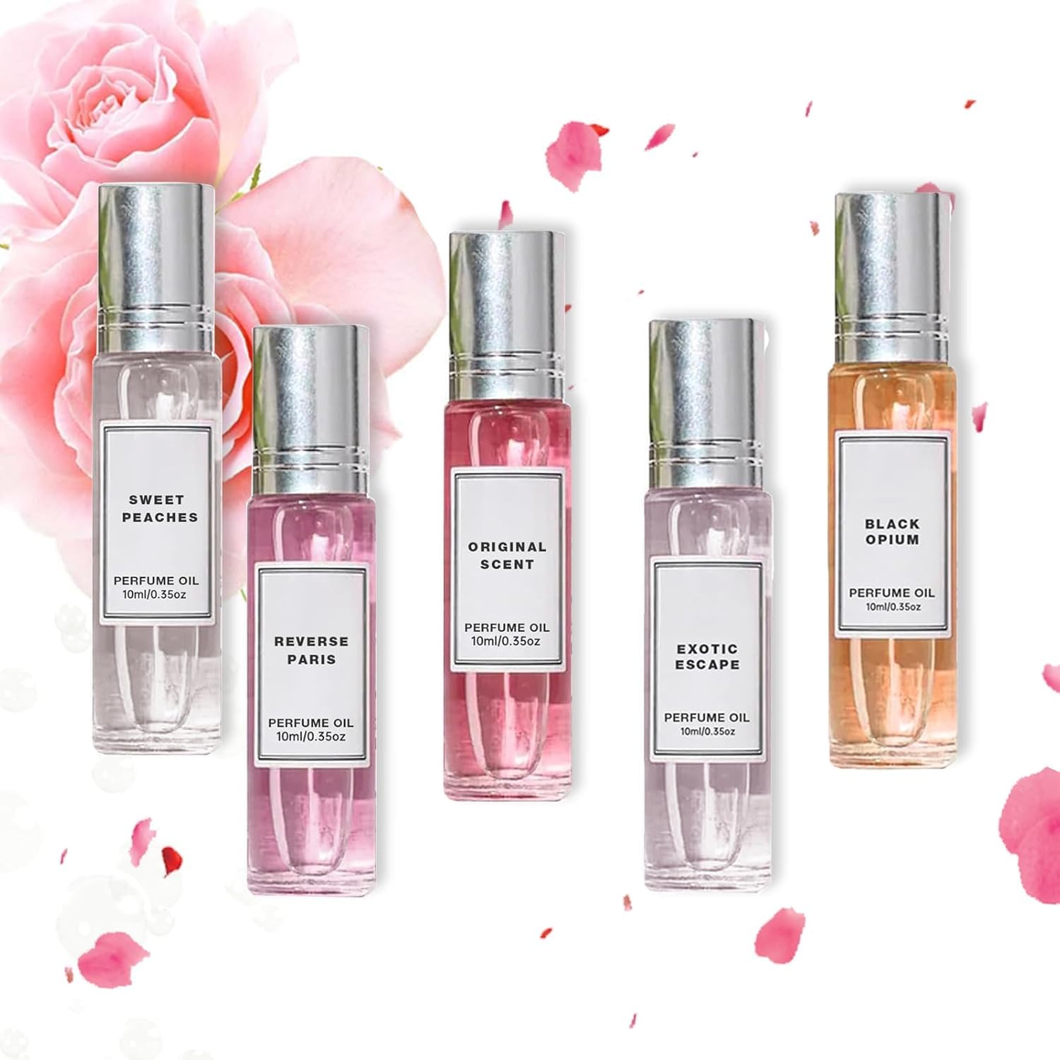 5PC Pheromone Parfum for Women,Pheromone Parfum Enhanced Scents, Eau de Toilette,Fruity and Floral Fragrance,Travel Size,Collection Perfume Sets for Women Girls
