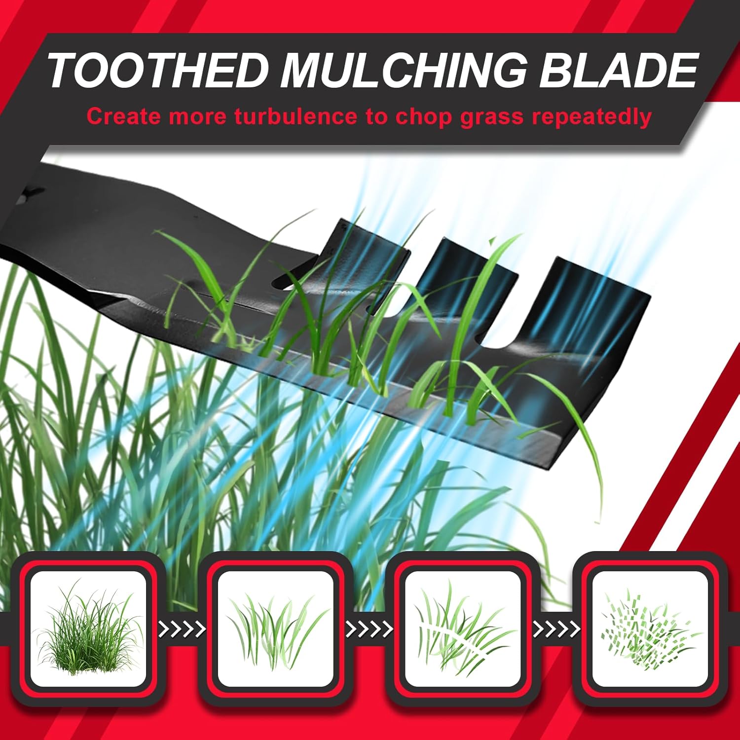 173921 173920 Gator Mulching Blades Compatible with Hus qvarna 48" Cut Deck 2748GLS YTH2148 YTH2348 YTH2448 YTH2748 Pou LAN Pro PB20VA48, Replace 180054 532173921 532180055 917532173921,3 Pack