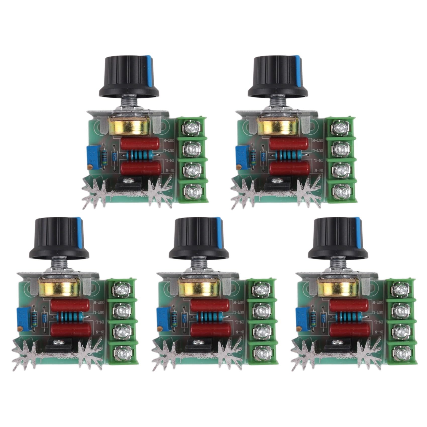Jnchdghwa As Shown 5X Regulator Of Voltage Controller Speed Dimmer Scr 2000W Ac 220V